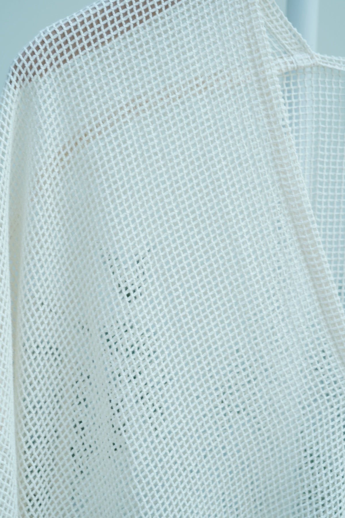 Nina Midi Kaftan in Cream Mesh