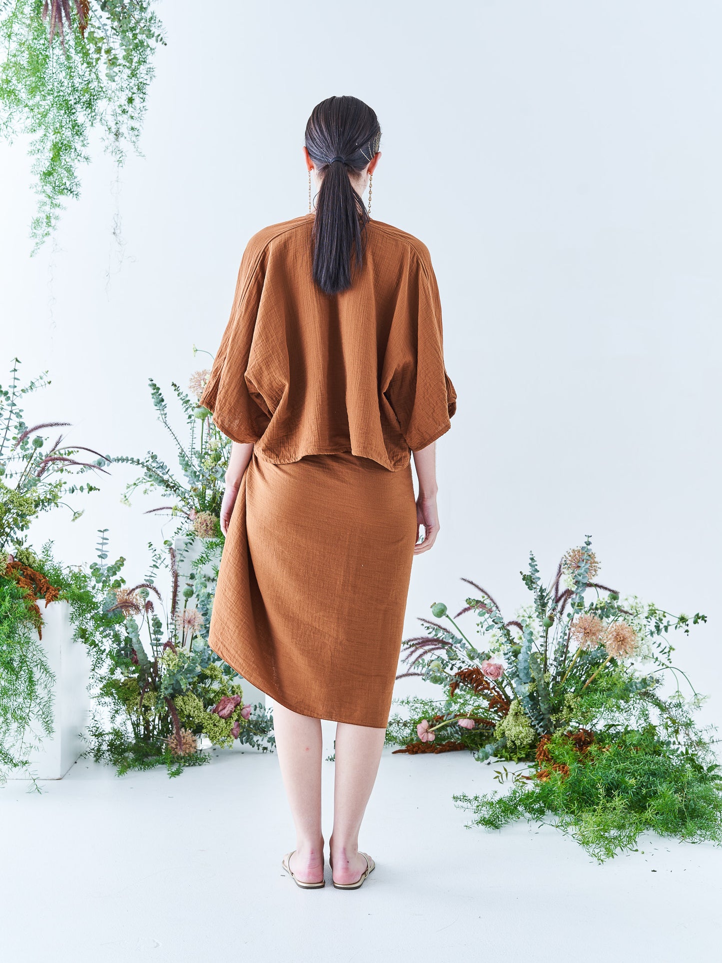 Nina Crop Top in Cinnamon