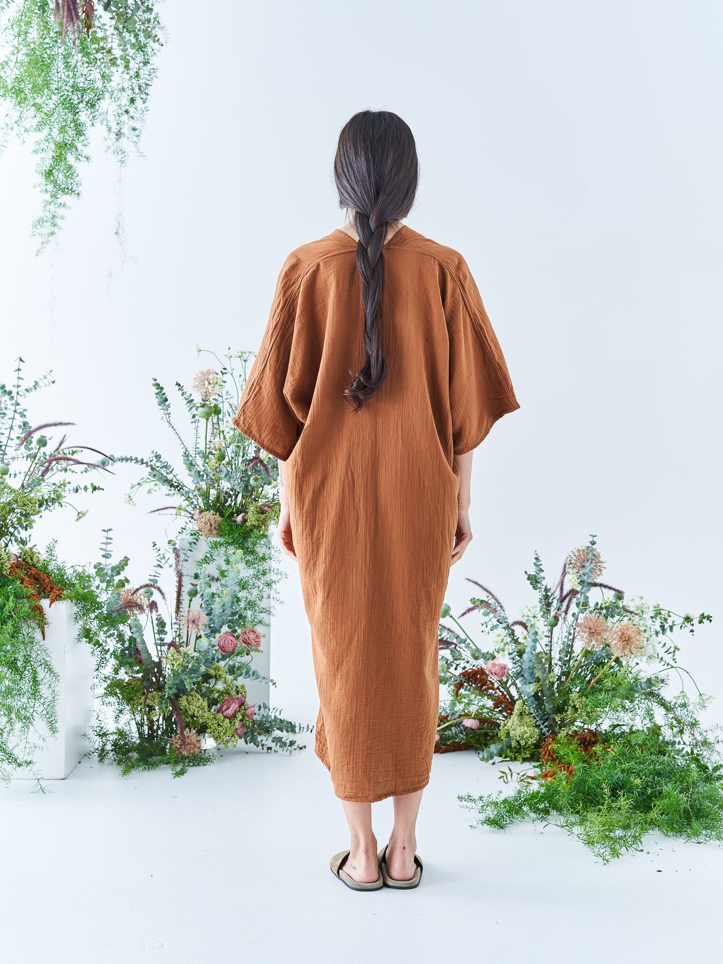 Nina Midi Kaftan in Cinnamon