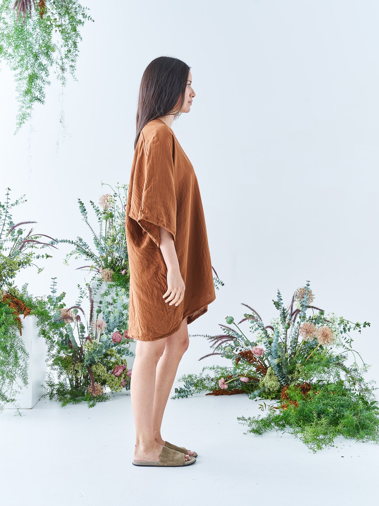 Nina Mini Kaftan in Cinnamon