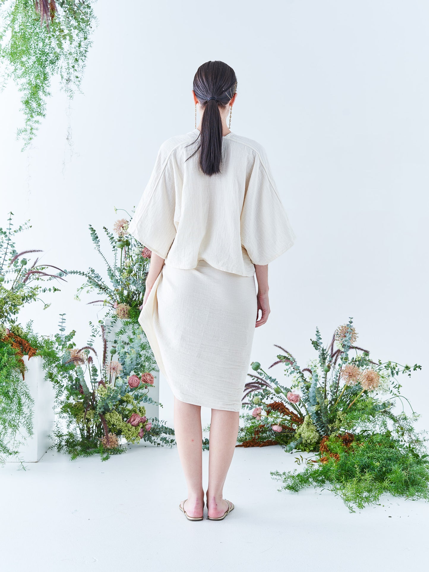 Nina Crop Top in Cream