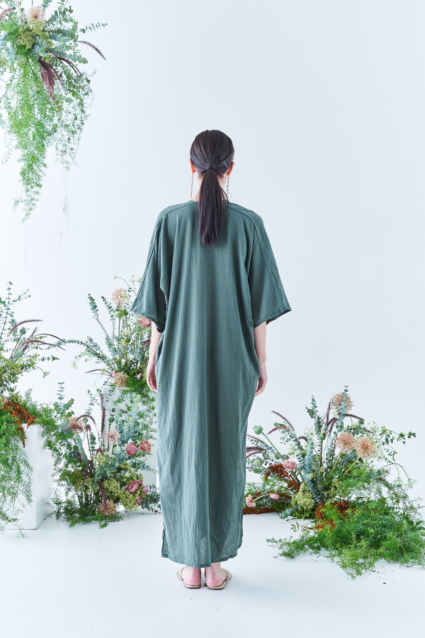 Nina Maxi Kaftan in Seaweed
