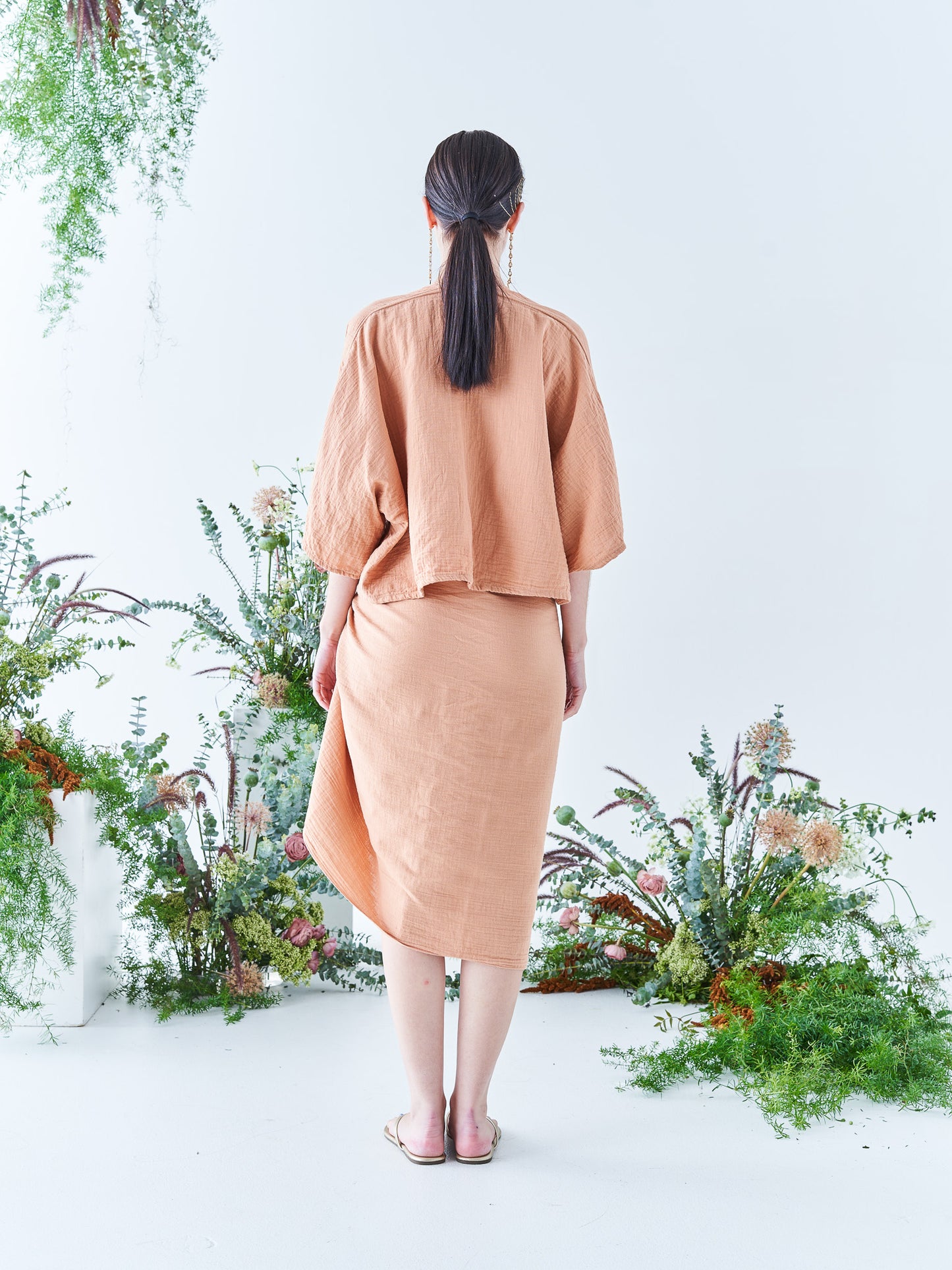 Nina Crop Top in Sandstone