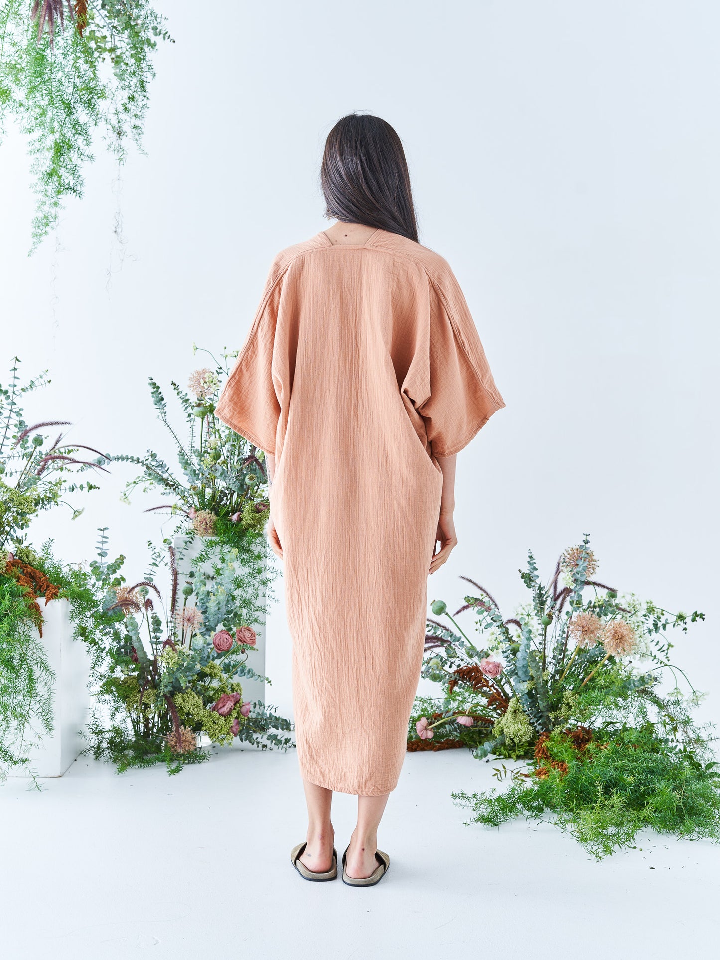 Nina Midi Kaftan in Sandstone