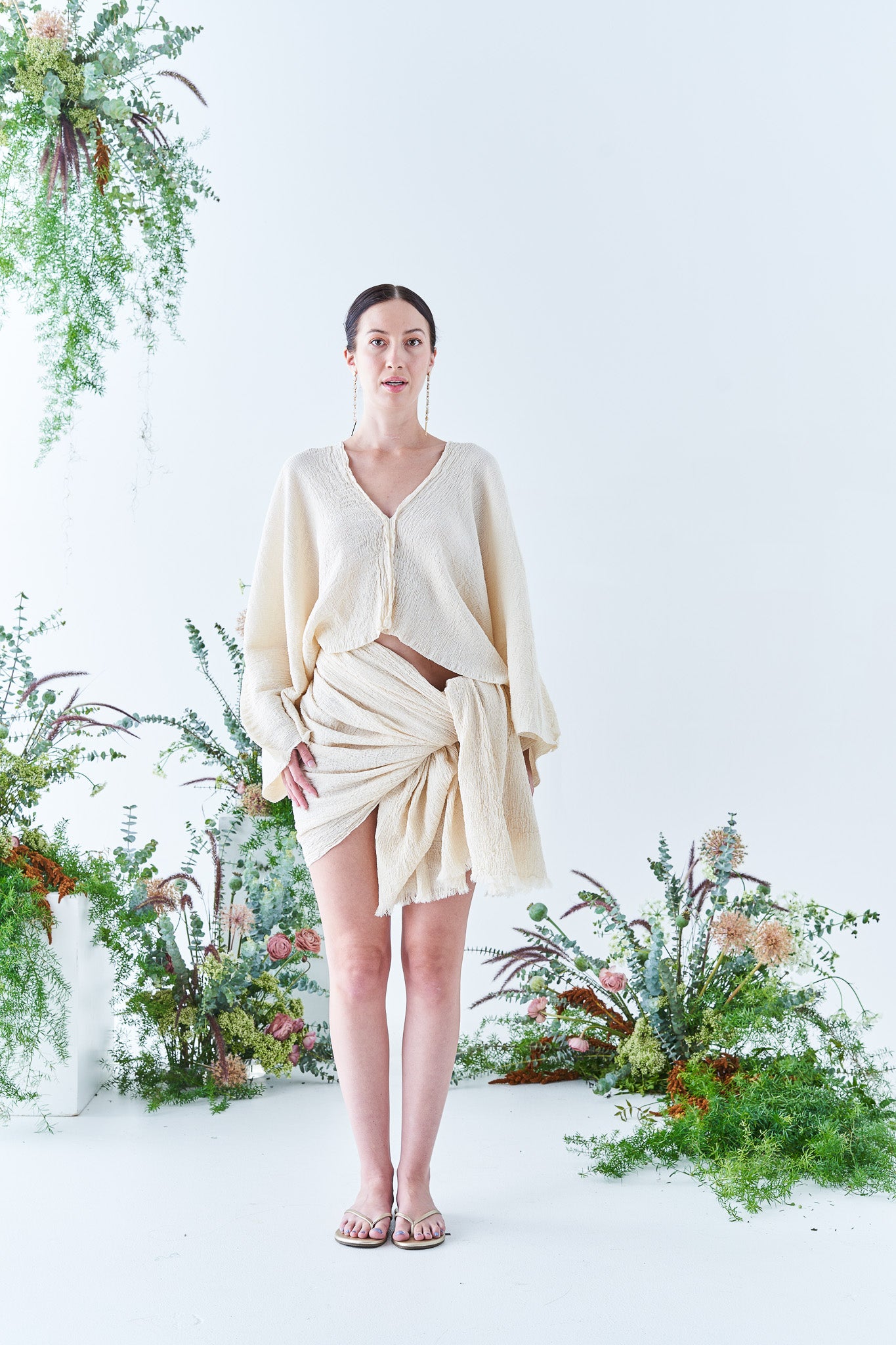 Versatile Wrap in Natural Sile Bezi