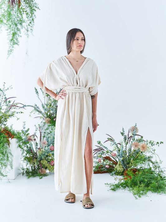 Goddess Dress in Cream