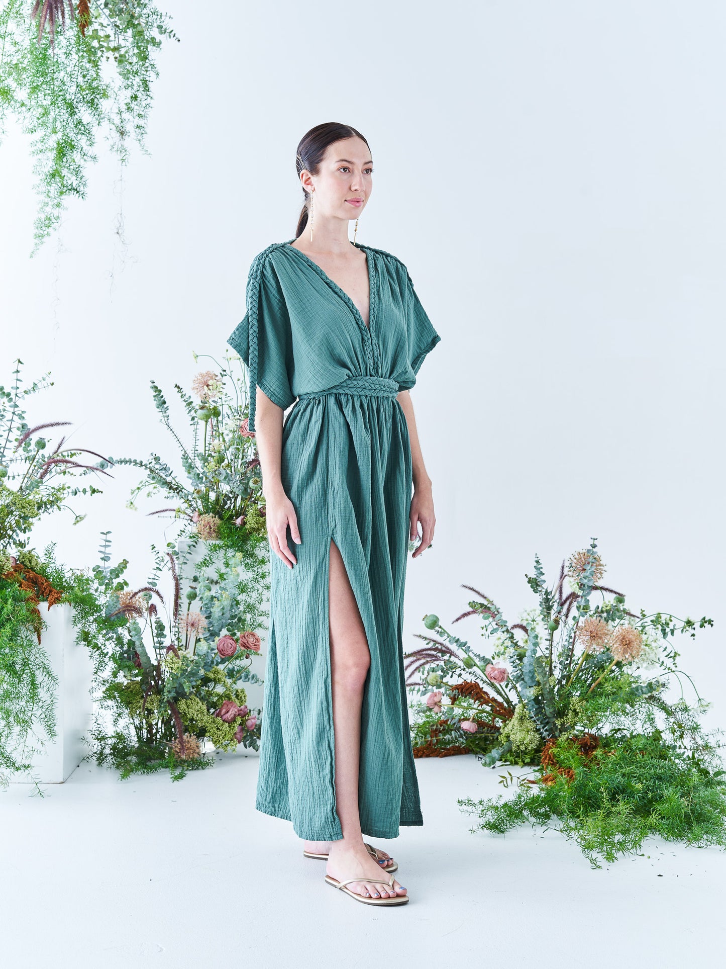 Goddess Dress in Emerald