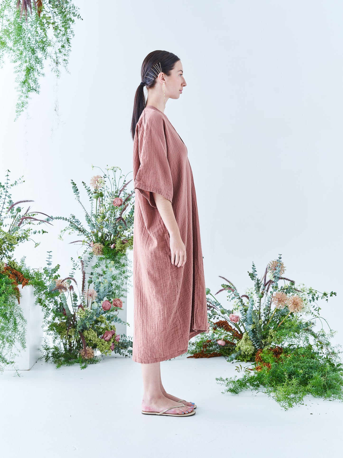 Nina Midi Kaftan in Brazilian Clay