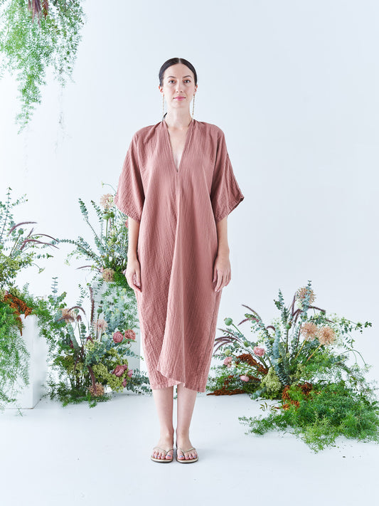Nina Midi Kaftan in Brazilian Clay