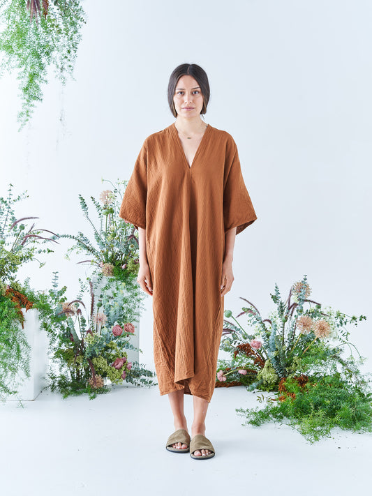Nina Midi Kaftan in Cinnamon