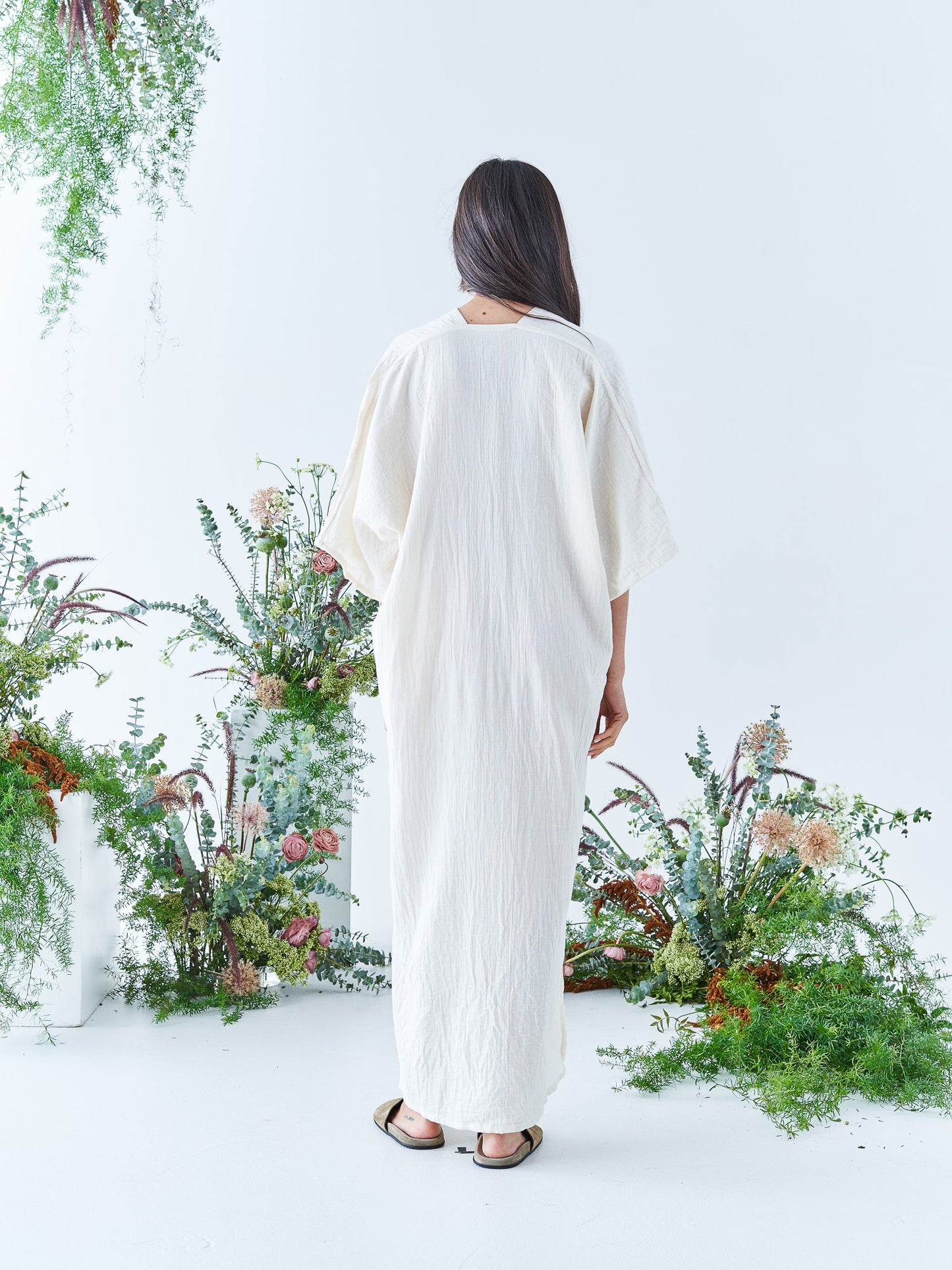 Nina Maxi Kaftan in Cream