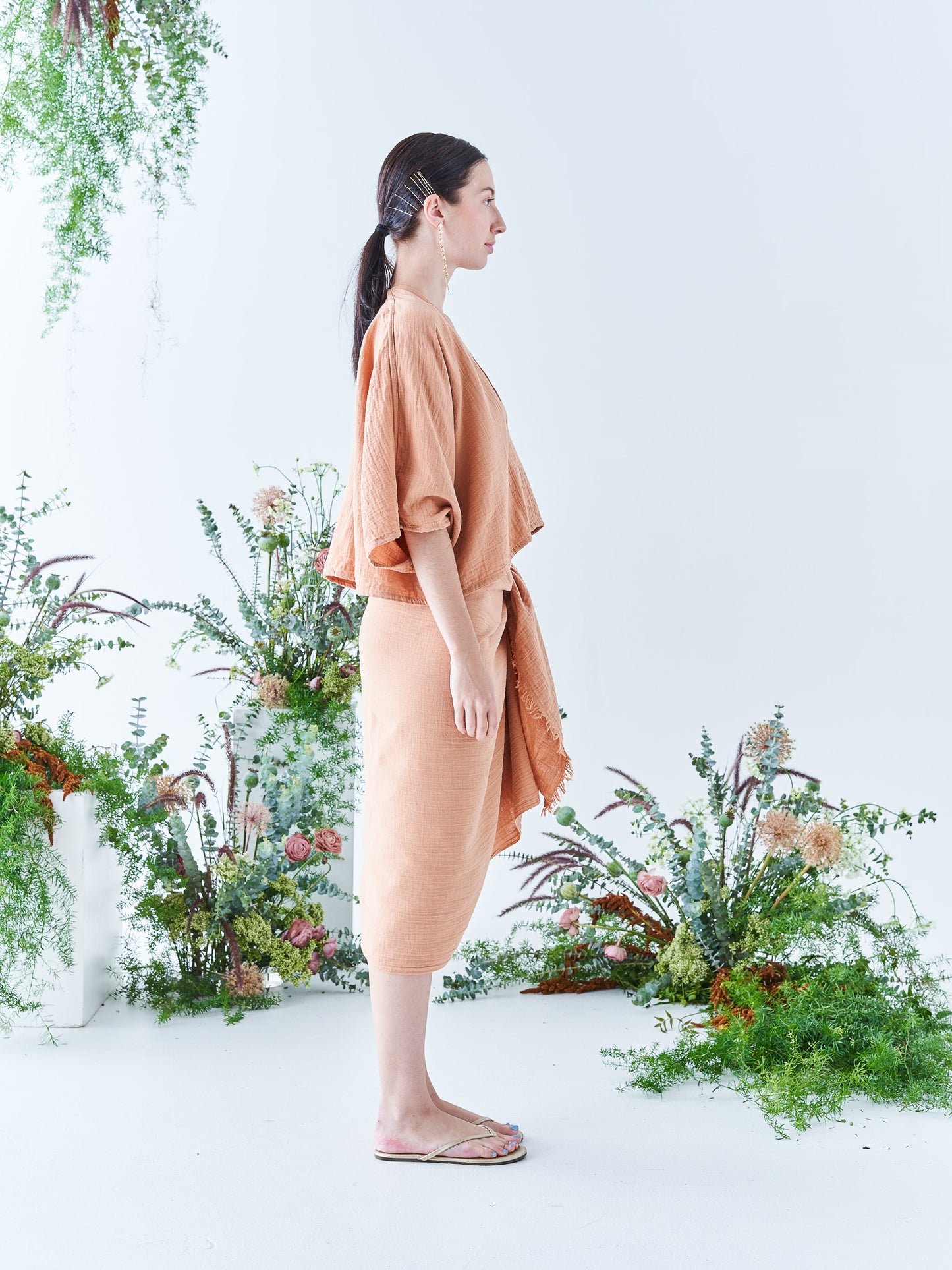Nina Crop Top in Sandstone